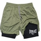 8 Bermudas Everlast Dryfit de compressão