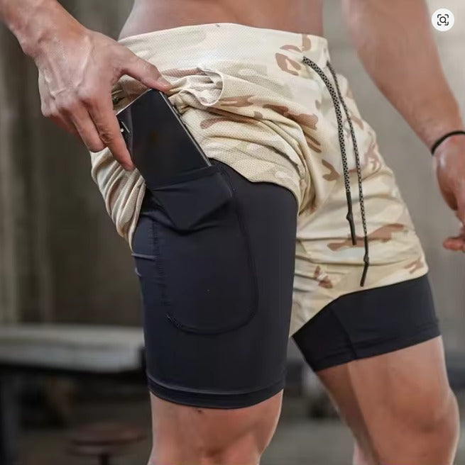 8 Bermudas Dryfit Camada Dupla