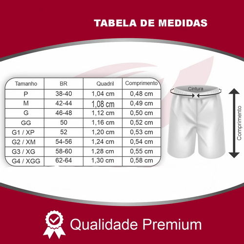 8 Bermudas Dryfit Camada Dupla