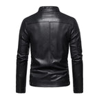 Jaqueta De Couro Masculina Slim Resistente