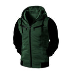 Casaco com Ziper e Capuz Moletom Unissex