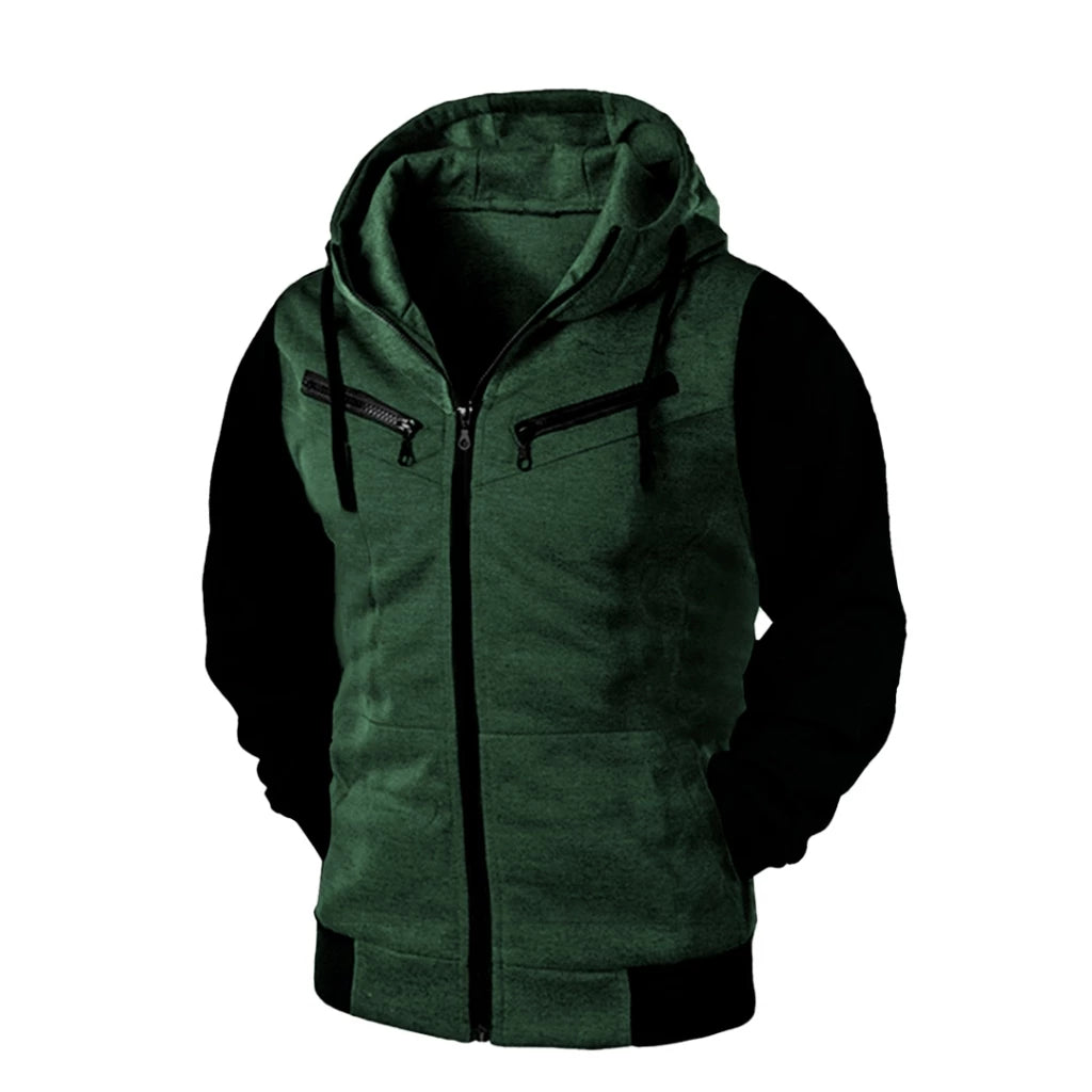 Casaco com Ziper e Capuz Moletom Unissex