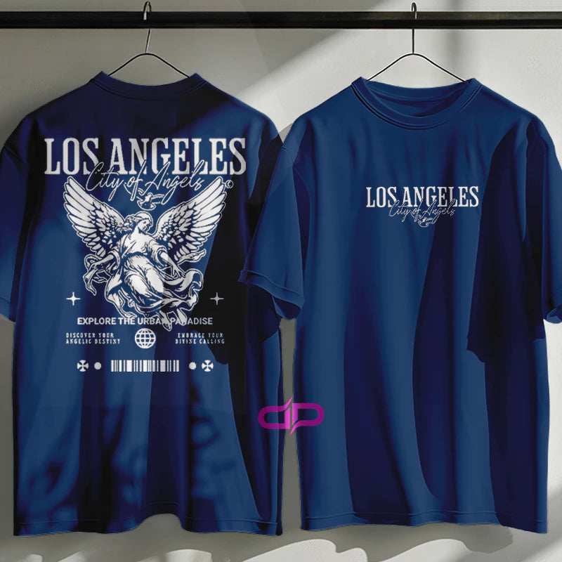 Camiseta  Streetwear City Of Los Angeles 100% Algodão Premium