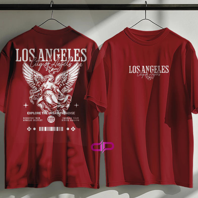 Camiseta  Streetwear City Of Los Angeles 100% Algodão Premium