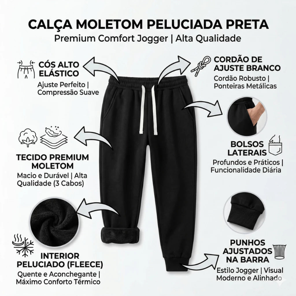 Kit 4 Calças de moletom California - Frete Grátis