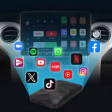 Adaptador Central Multimídia em Android ou CarPlay Auto Sem Fio PlayStore APP YouTube Netflix