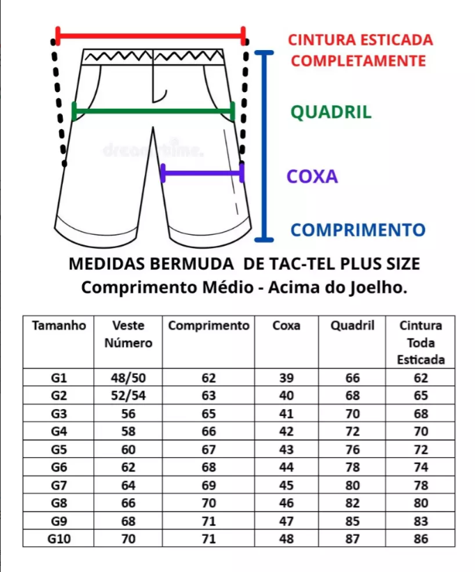 8 Bermudas Everlast Plus Size - Frete Grátis